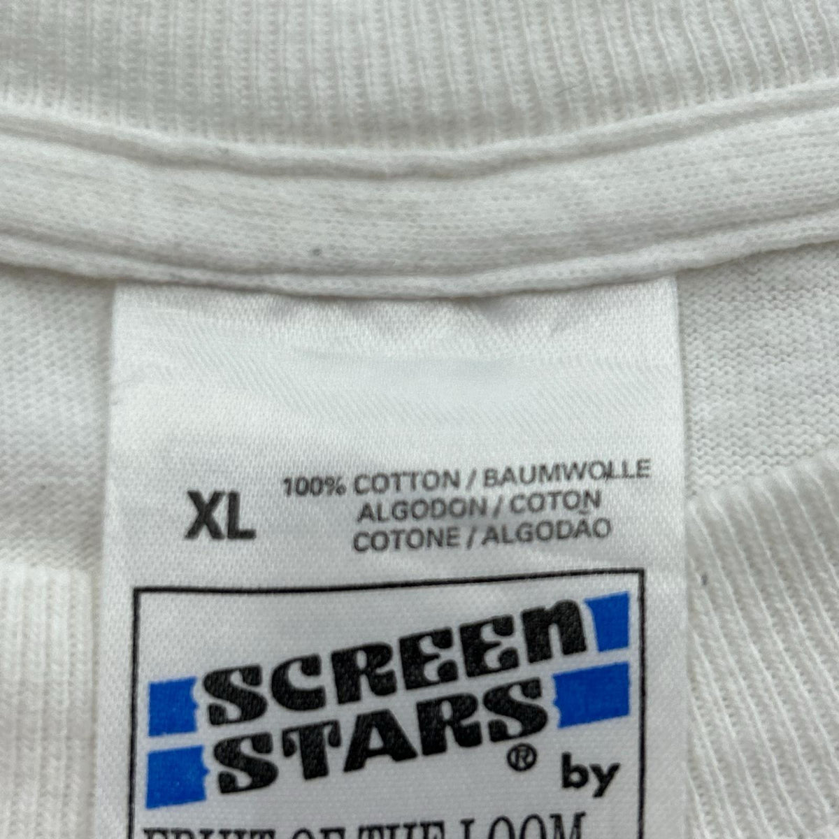 半袖Tシャツ 90S LISTEN レコードグラフィック ユーロ 白 (XL) ホワイト