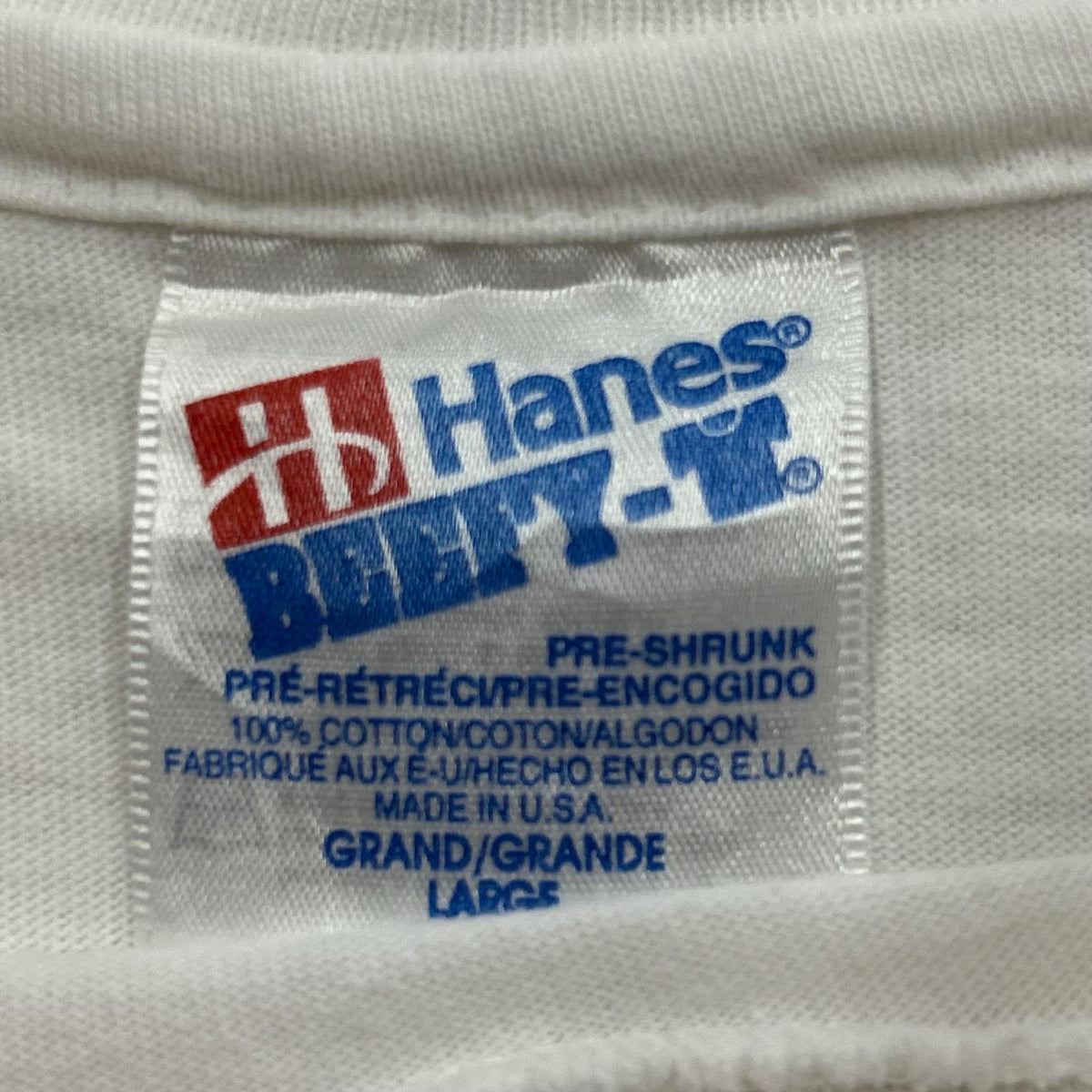 半袖Tシャツ 90s USA製 錯覚アートTee 白 (L) L ホワイト