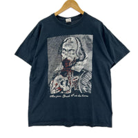 半袖Tシャツ 00S ウィリアム・シェイクスピア アートTee 黒 (XL)