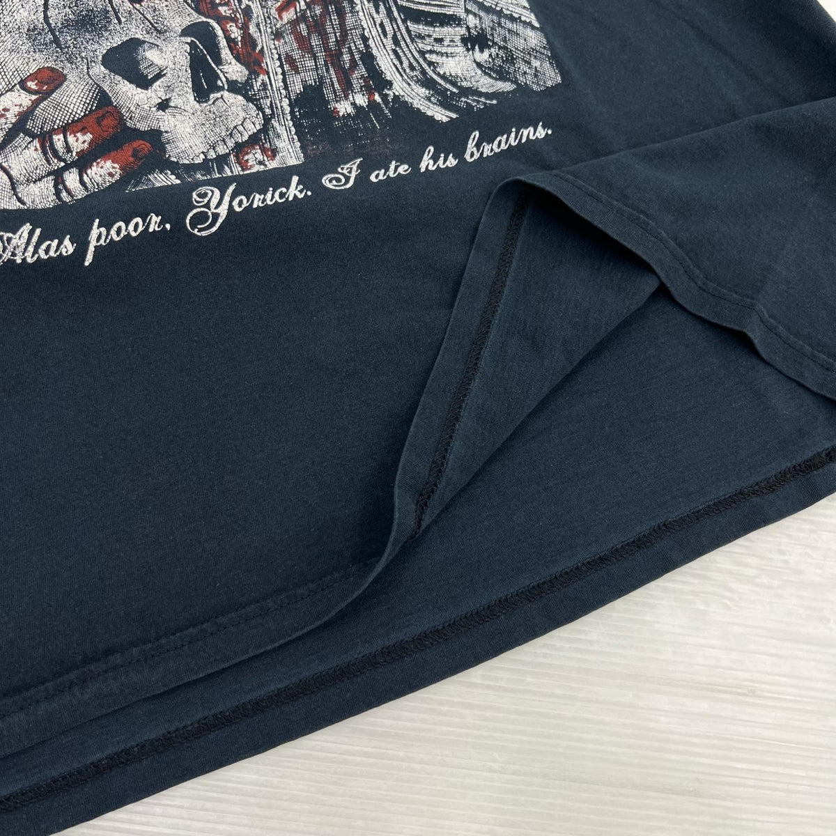 半袖Tシャツ 00S ウィリアム・シェイクスピア アートTee 黒 (XL)