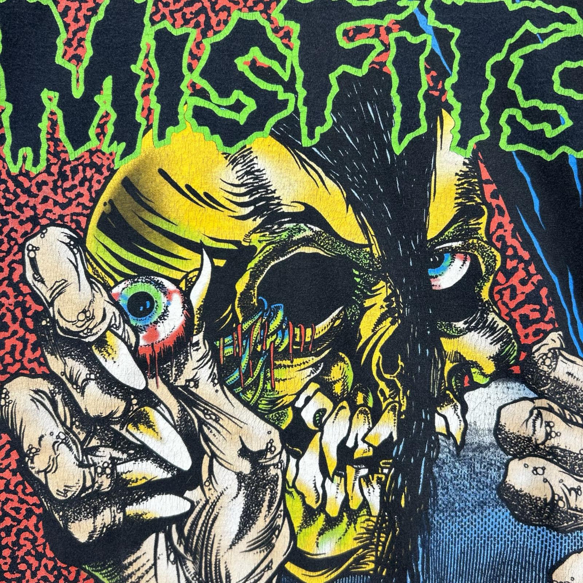半袖Tシャツ 00S Misfits Pushead フルーツタグ ユーロ 黒 (M) M ブラック