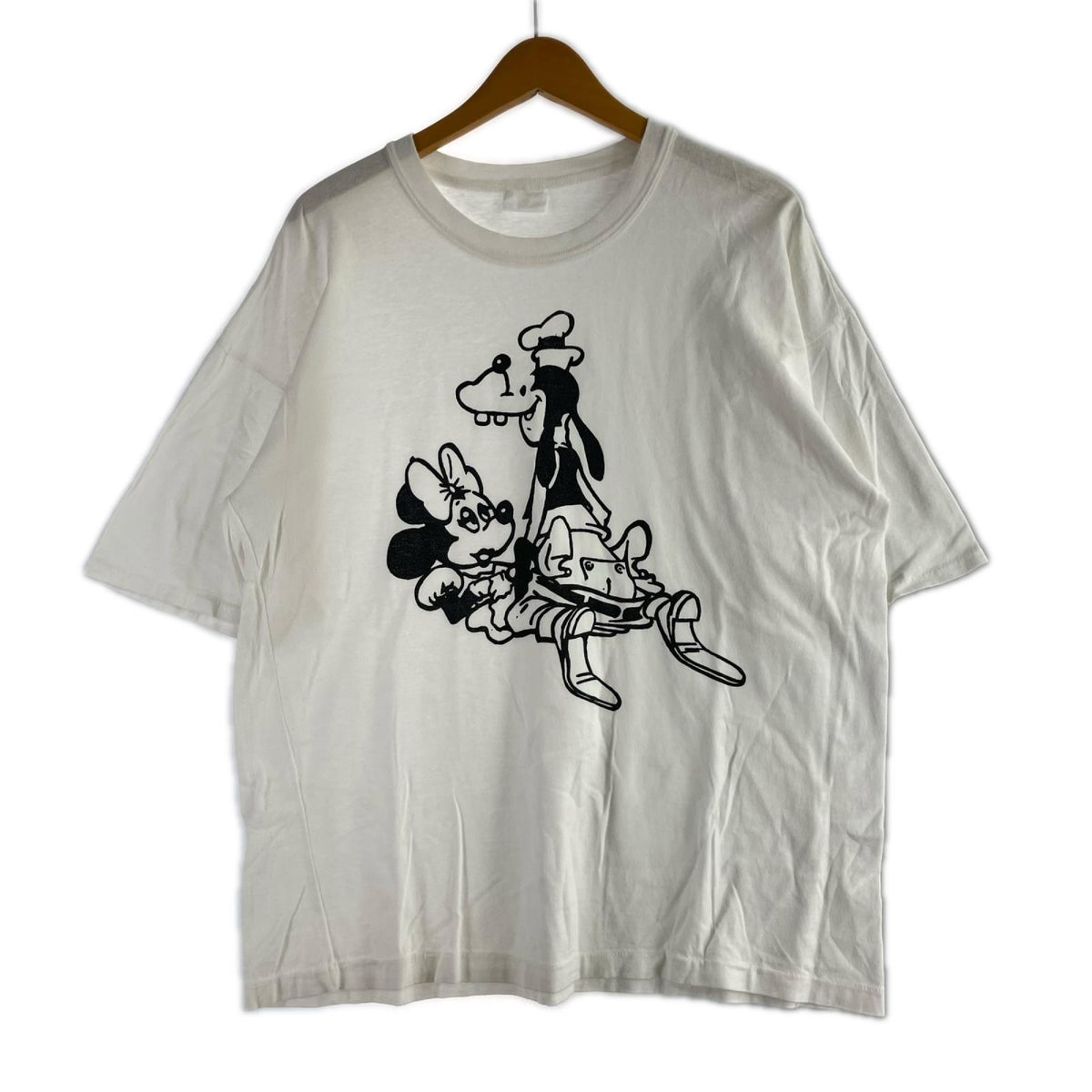 半袖Tシャツ 90S SEDITIONARIES ミニーグーフィーパロディ 白 ホワイト