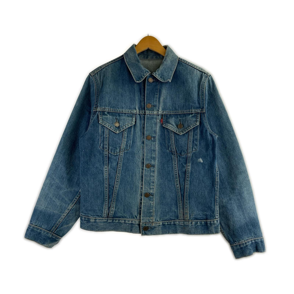 デニムジャケット 70S 70505 BIGE ボタン裏375 ブルー