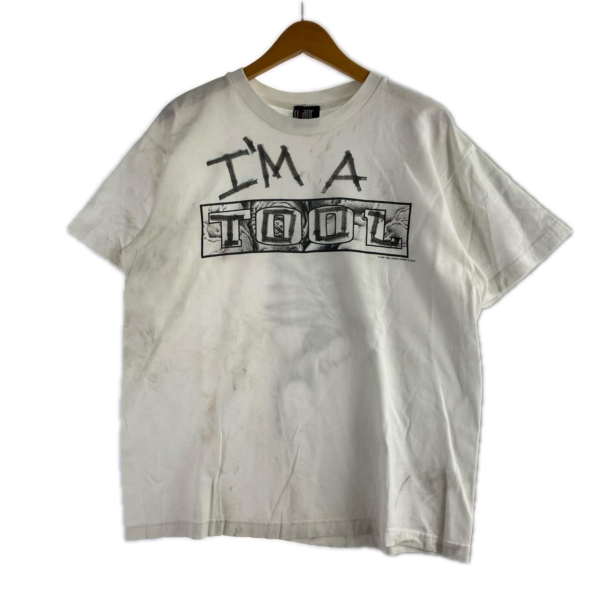 半袖Tシャツ 90S TOOL GIANTタグ バンドTee 白 (M) M ホワイト