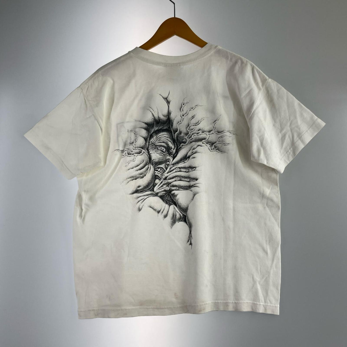 半袖Tシャツ 90S TOOL GIANTタグ バンドTee 白 (M) M ホワイト