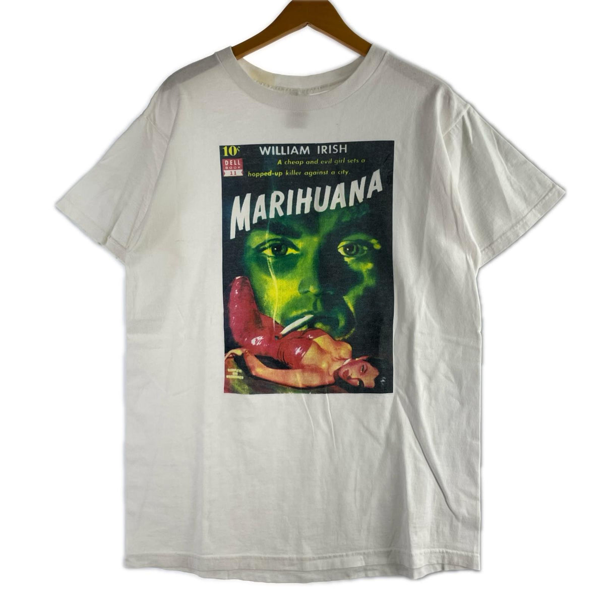 半袖Tシャツ 00S WILLAM IRISH MARIHUANA 白 (L) L ホワイト