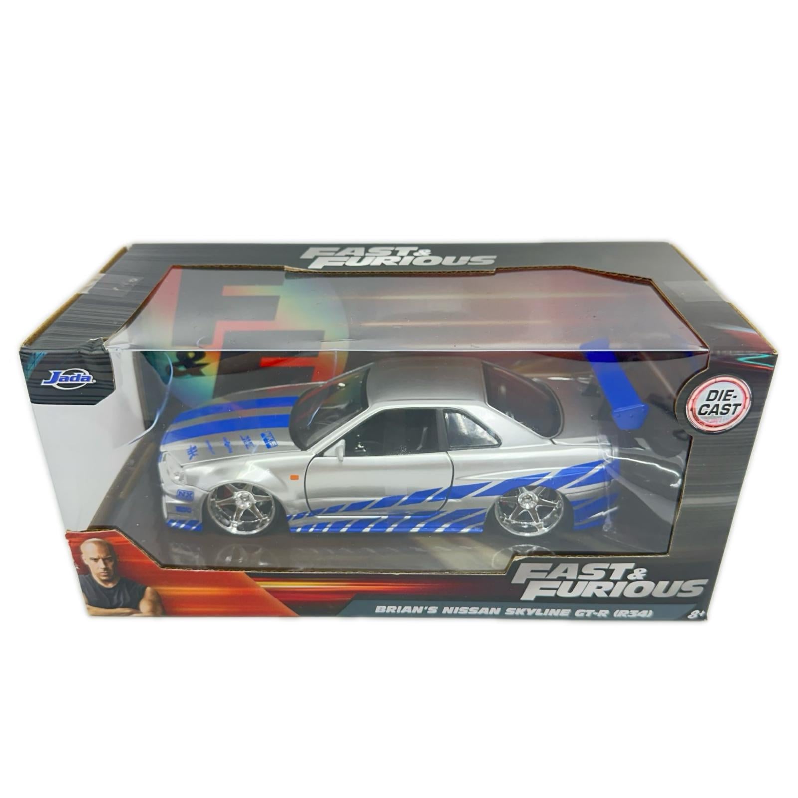 JADA 1/24 2002 Nissan Skyline GT-R R34 スケールカー