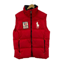 ダウンベスト POLO 赤 M レッド