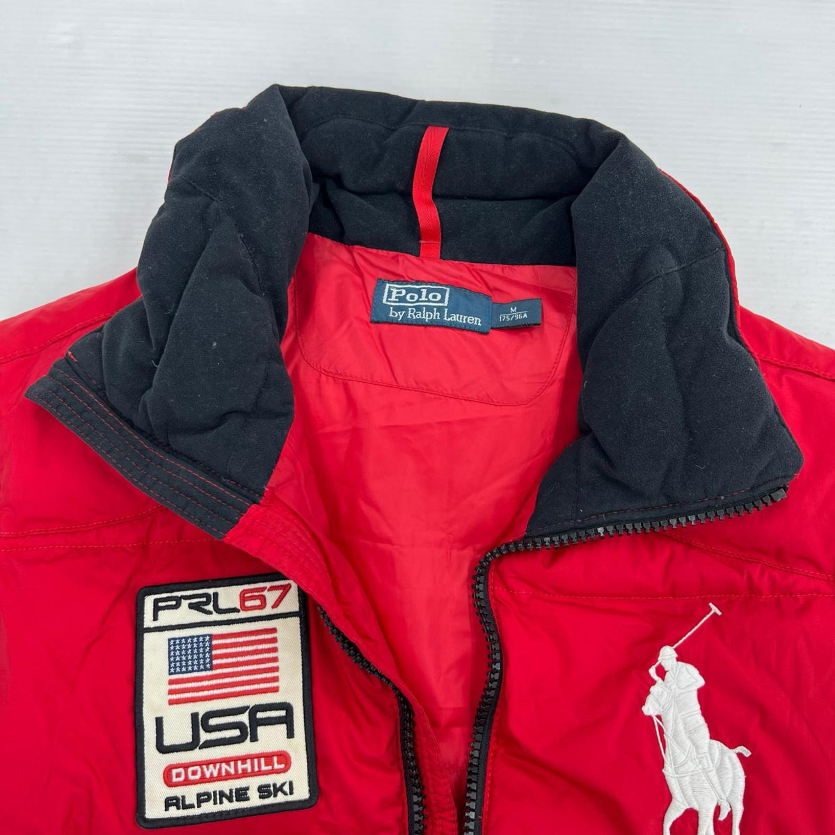 ダウンベスト POLO 赤 M レッド