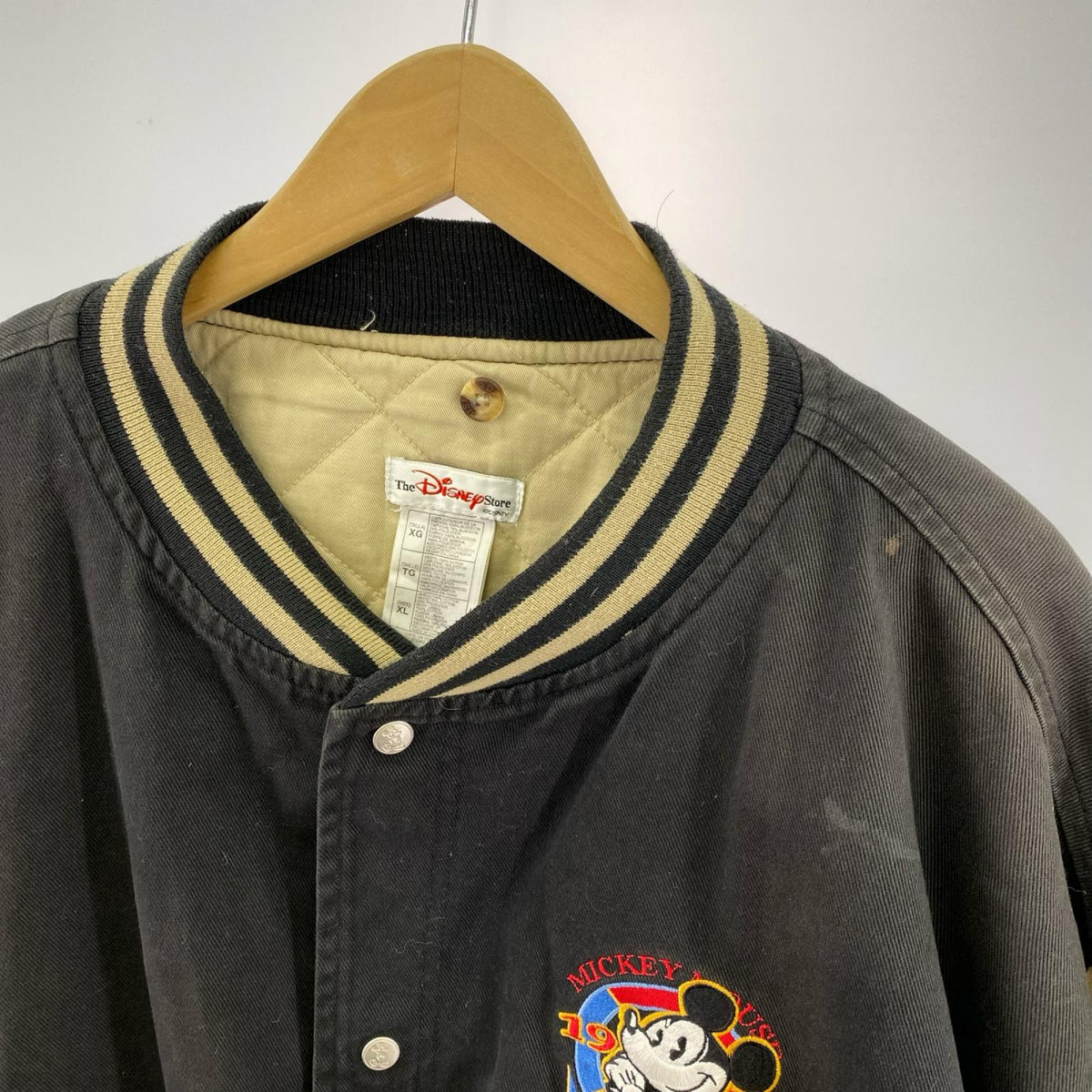 ジャケット 90S~ ディズニーストア スタジャン ブラック