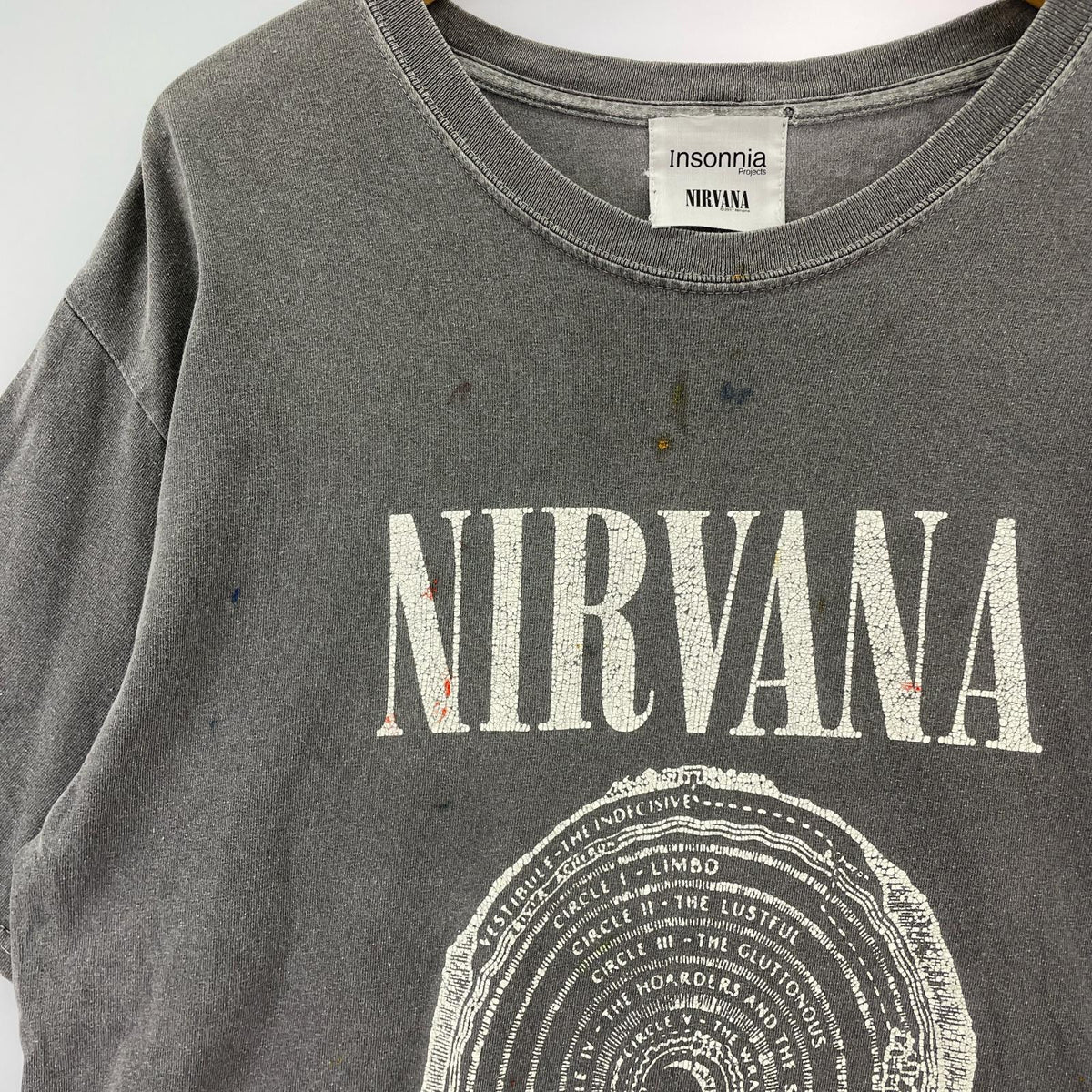 半袖Tシャツ INSONNIA PROJECTS × NIRVANA グレー グレー