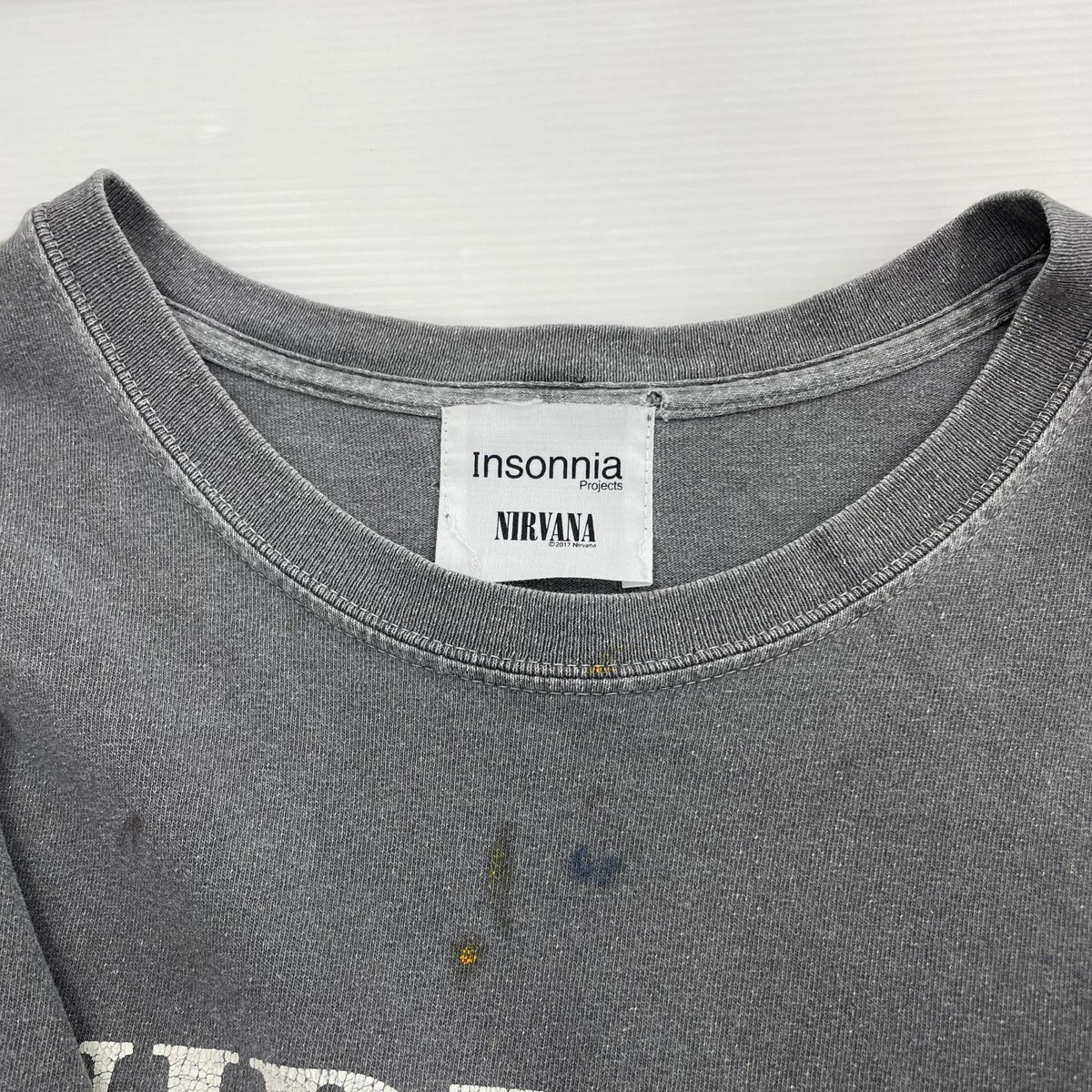 半袖Tシャツ INSONNIA PROJECTS × NIRVANA グレー グレー