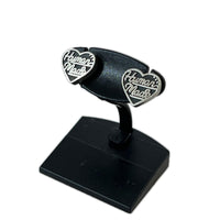その他アクセサリー Heart Silver Earrings Black ピアス シルバー