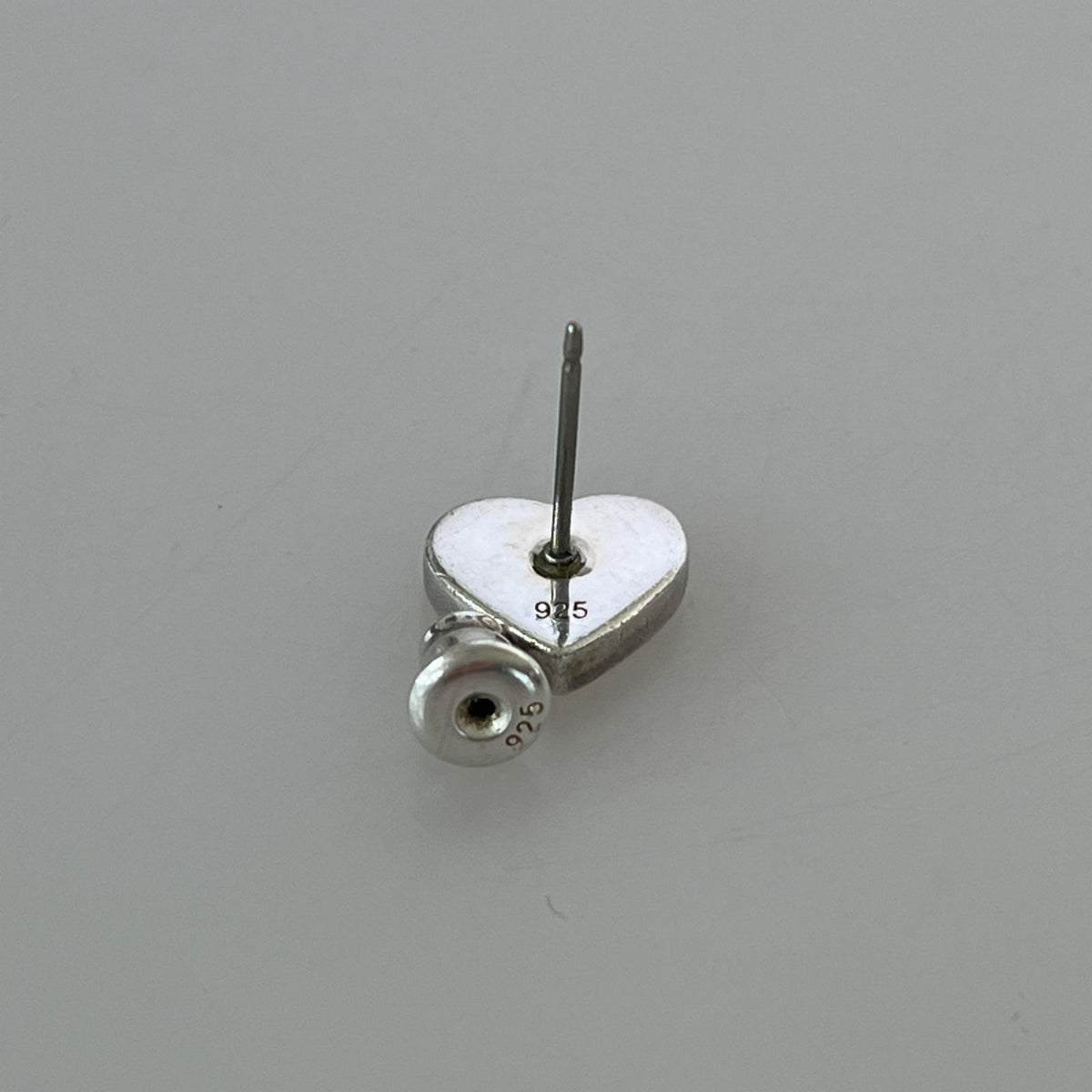 その他アクセサリー Heart Silver Earrings Black ピアス シルバー