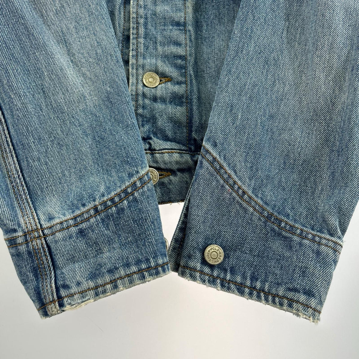 デニムジャケット POLO RALPH LAUREN 白タグ コーデュロイカラーデニムジャケット (S) S ブルー