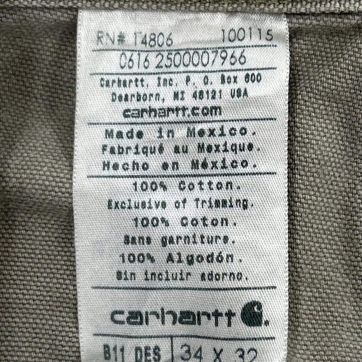 パンツ Carhartt ダック ペインターワークパンツ ベージュ (34×32) 34 ベージュ