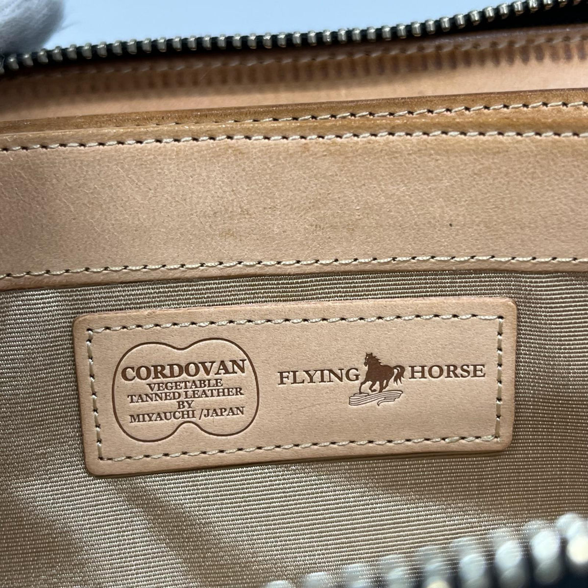 長財布 cordovan flying horse 長財布 黒 ブラック