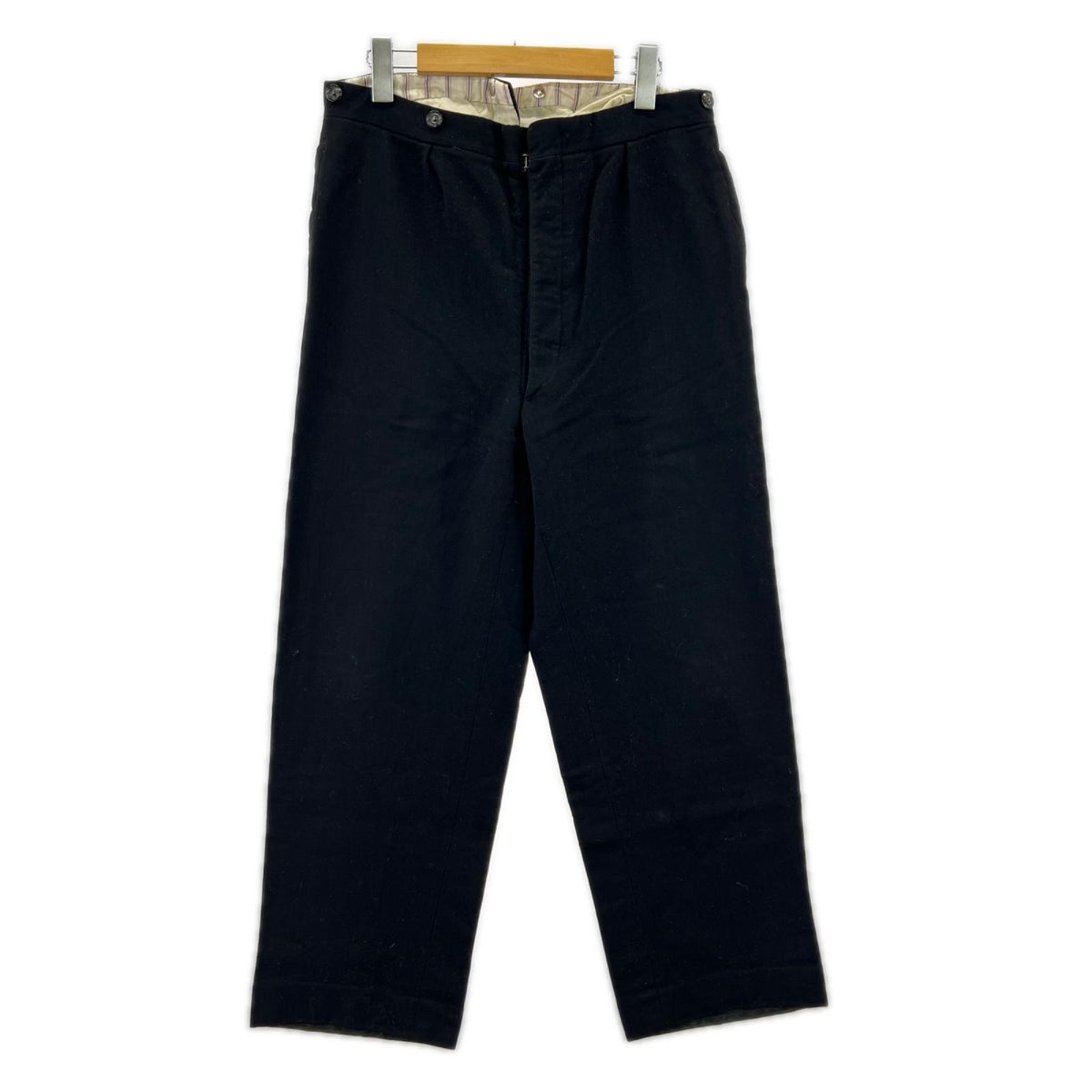 パンツ 50s~ EURO VINTAGE cinch back BLK W35 ブラック