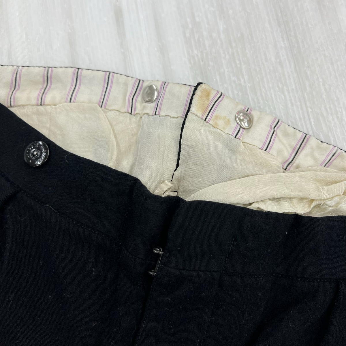 パンツ 50s~ EURO VINTAGE cinch back BLK W35 ブラック