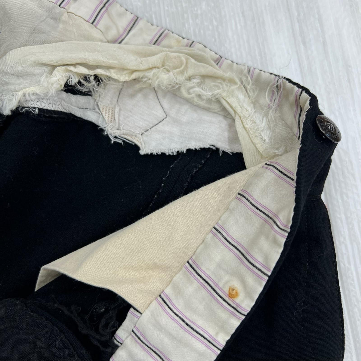 パンツ 50s~ EURO VINTAGE cinch back BLK W35 ブラック