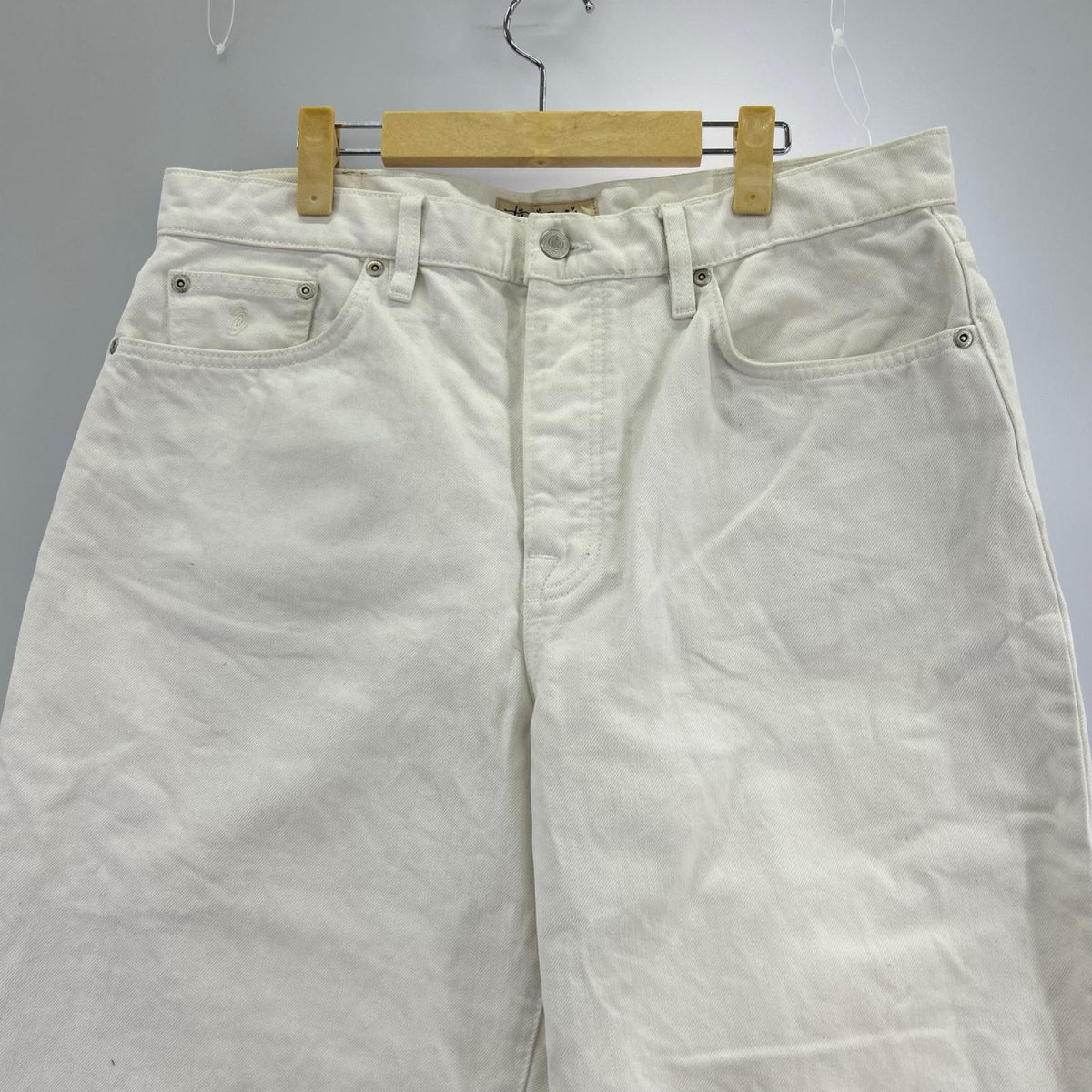 デニムパンツ OVERDYED BIG OL JEAN ホワイト ホワイト
