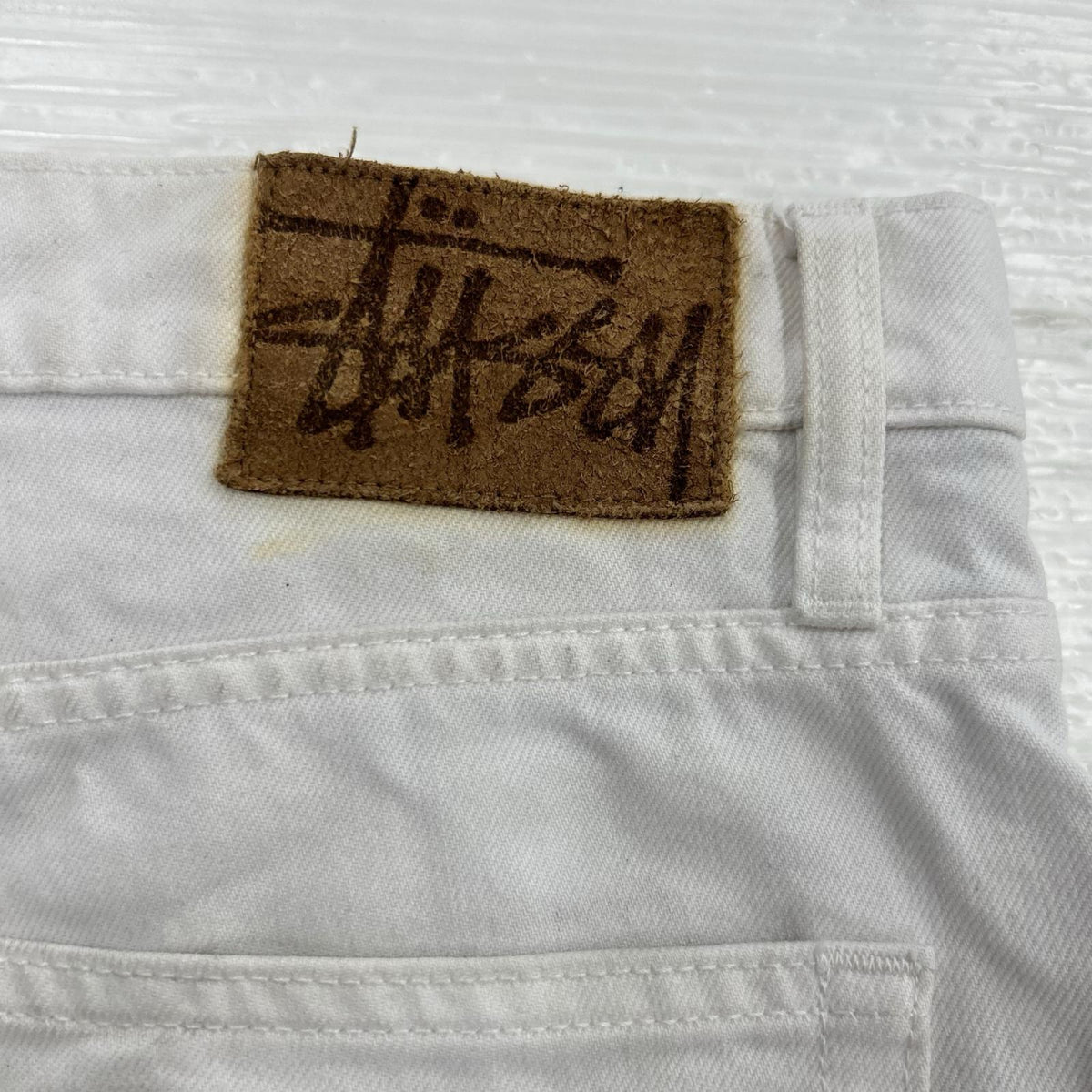 デニムパンツ OVERDYED BIG OL JEAN ホワイト ホワイト