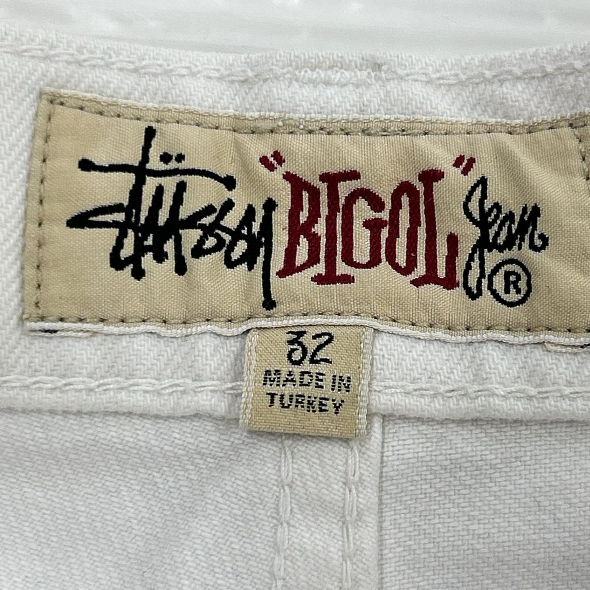 デニムパンツ OVERDYED BIG OL JEAN ホワイト ホワイト