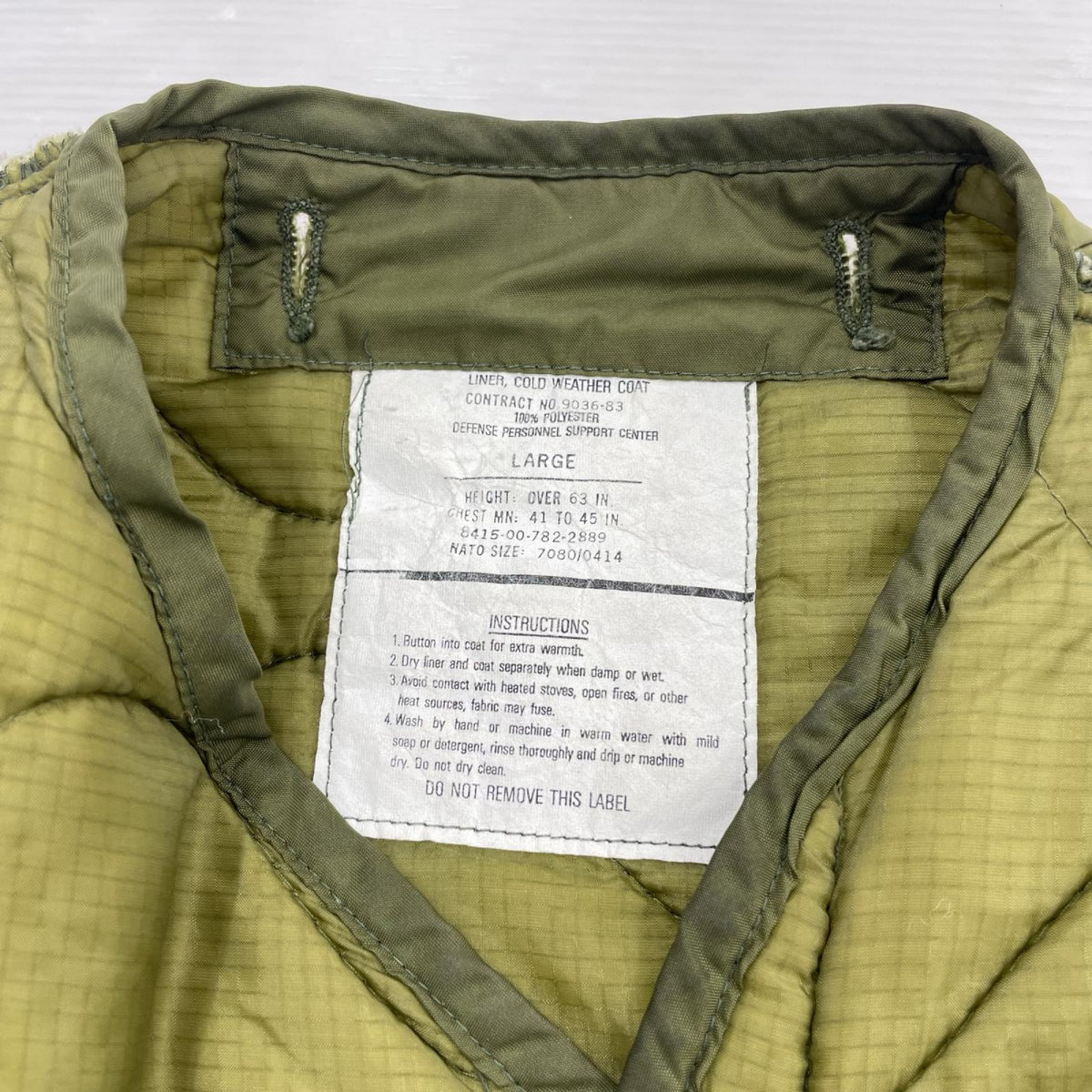 ジャケット 80s M-65 キルティングライナージャケット L