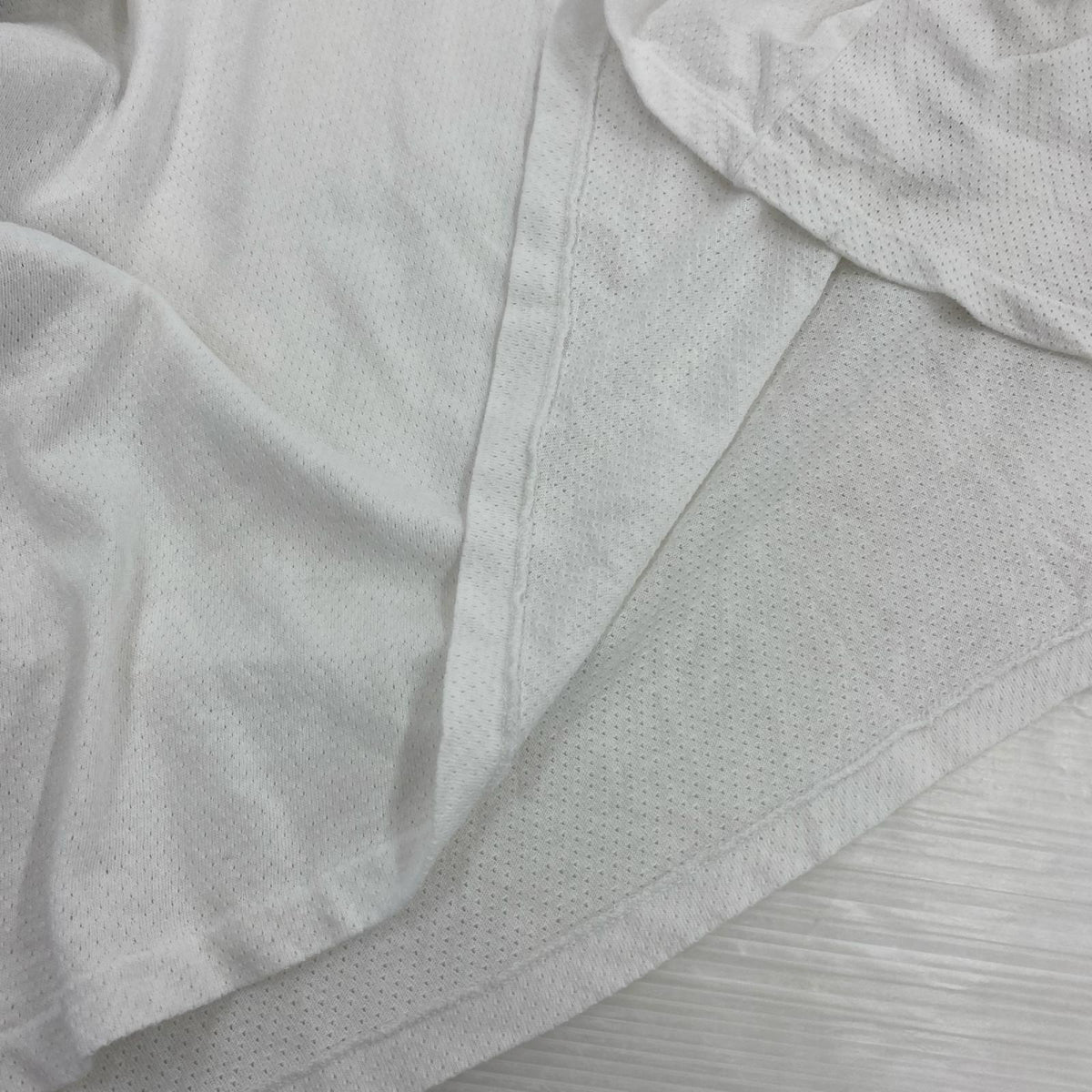 半袖Tシャツ COMOLI 25SS コットンメッシュ半袖Tシャツ 3 ホワイト ホワイト