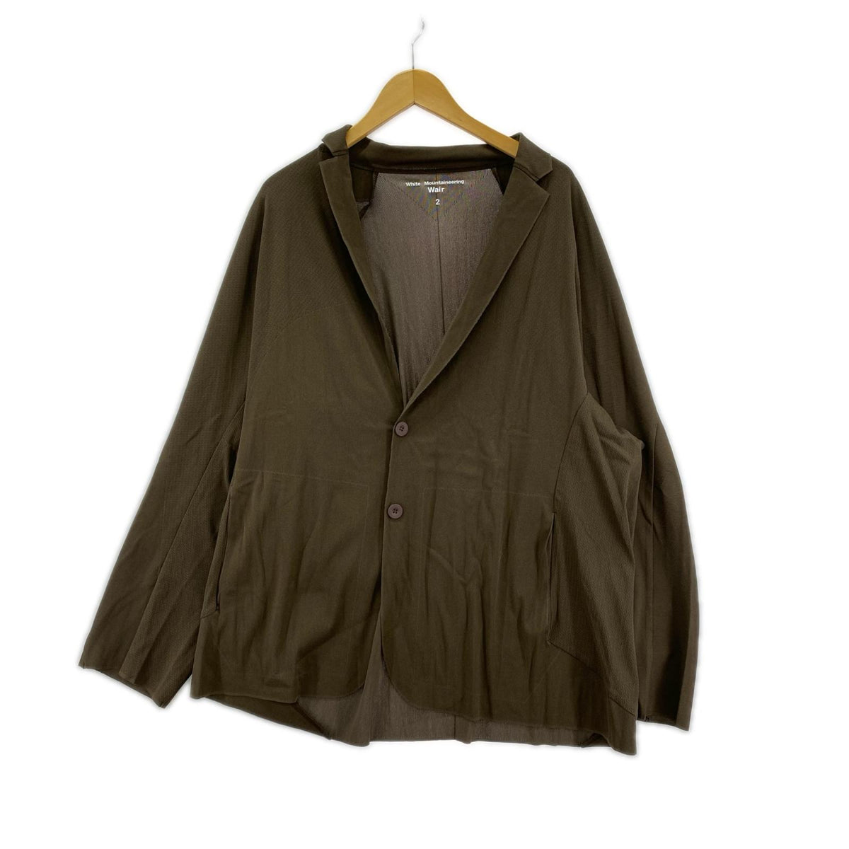 ジャケット WHITE MOUNTAINEERING 26SS Wair LAPEL JACKET 2 ブラウン ブラウン
