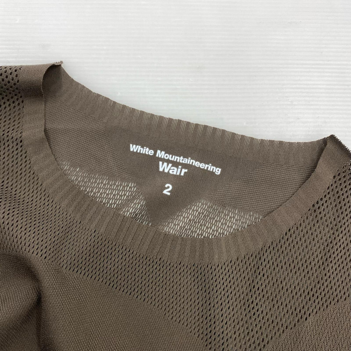 タンクトップ WHITE MOUNTAINEERING 26SS Wair SLEEVELESS KNIT 2 ブラウン ブラウン