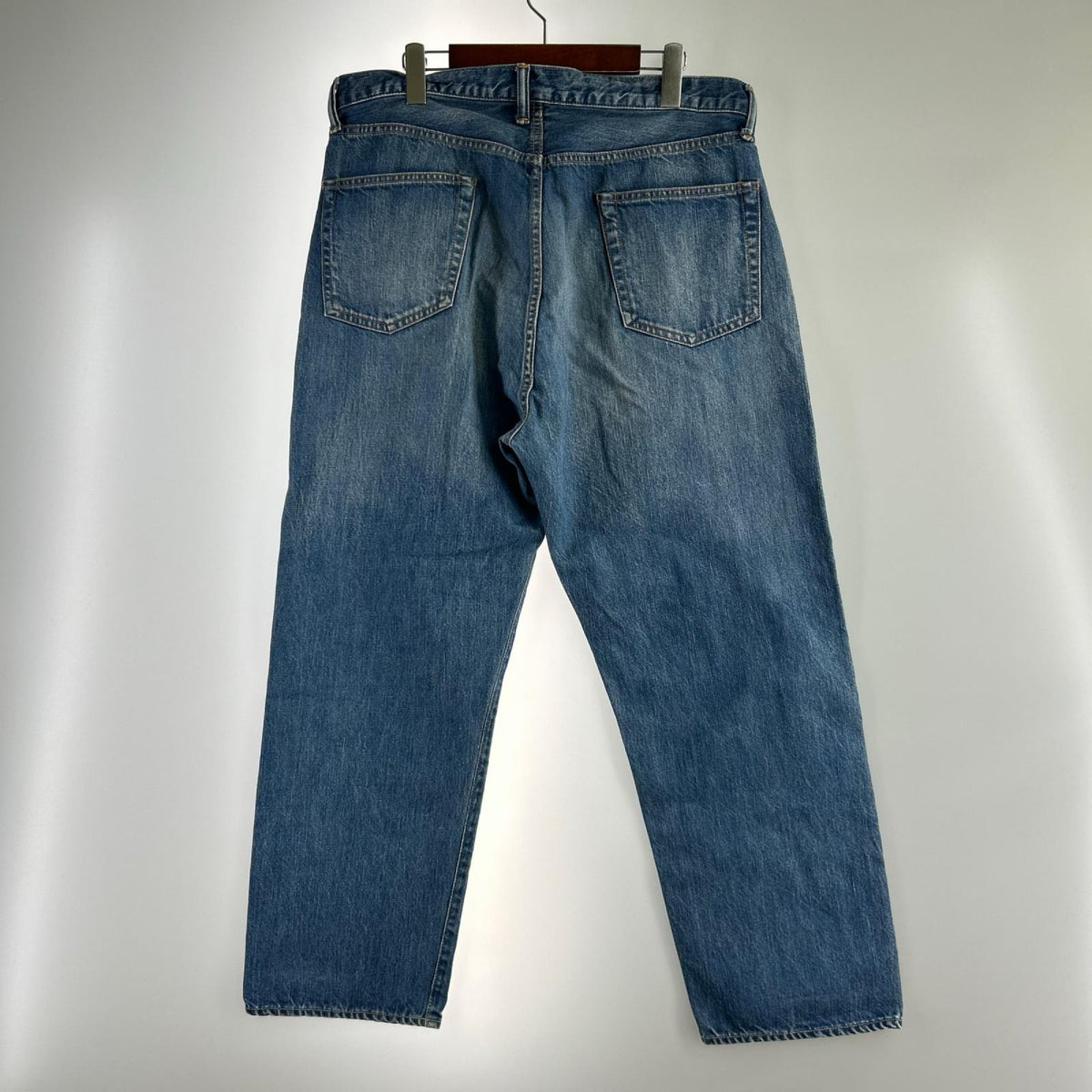 デニムパンツ A.PRESSE/22AW/Washed Denim Wide Pants 36