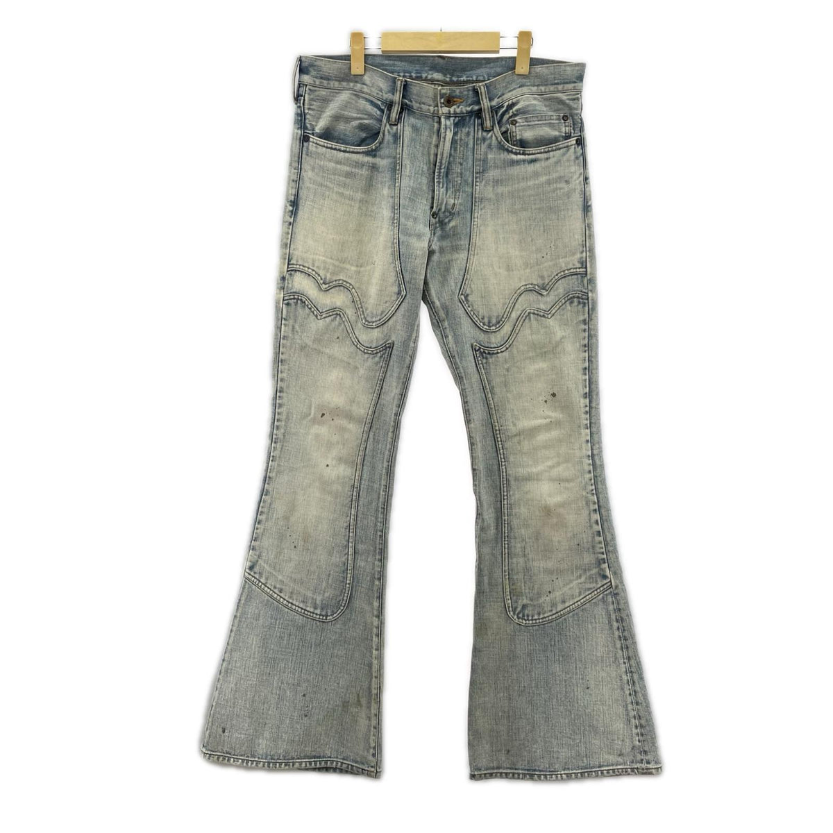 デニムパンツ FADED MODERN DENIM WESTERN FLARED ブルー