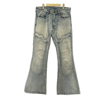デニムパンツ FADED MODERN DENIM WESTERN FLARED ブルー