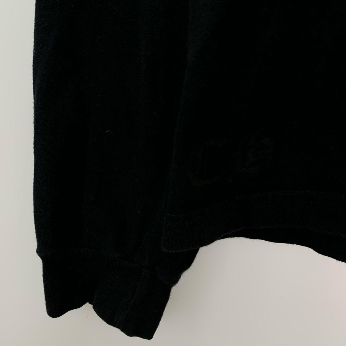 長袖Tシャツ Gradient Script Horseshoe L/S Tee L L ブラック