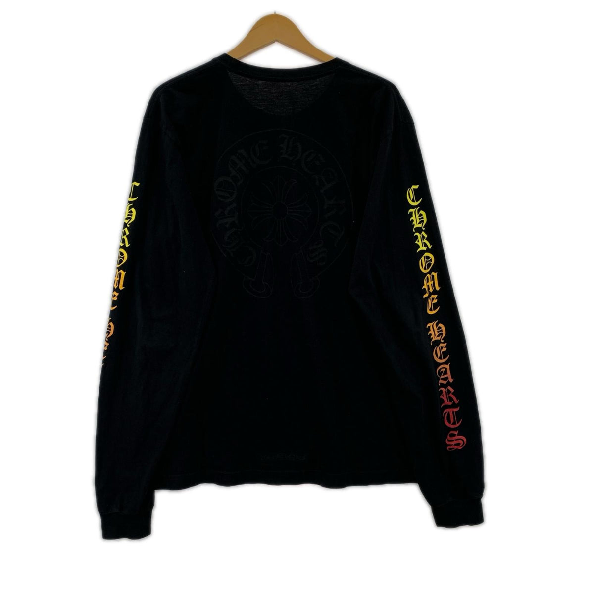 長袖Tシャツ Gradient Script Horseshoe L/S Tee L L ブラック