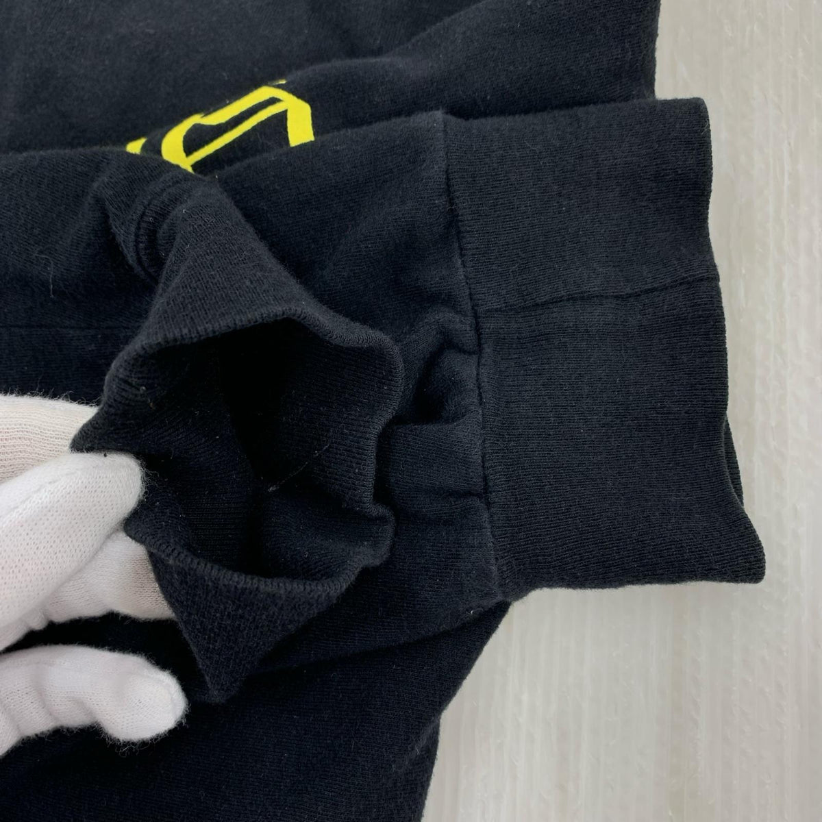 長袖Tシャツ Gradient Script Horseshoe L/S Tee L L ブラック