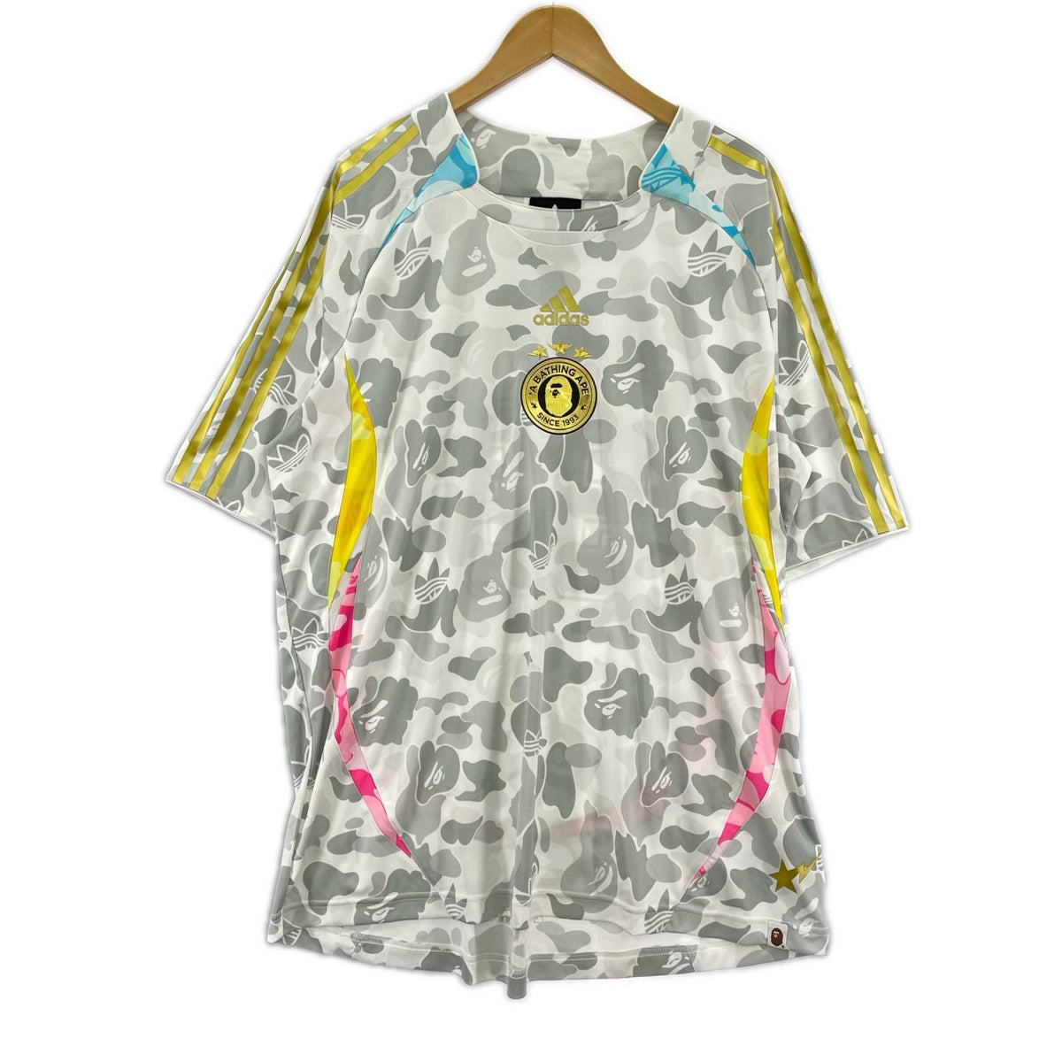 半袖Tシャツ adidas TEAMGEIST TEE BAPE A-3XL グレー