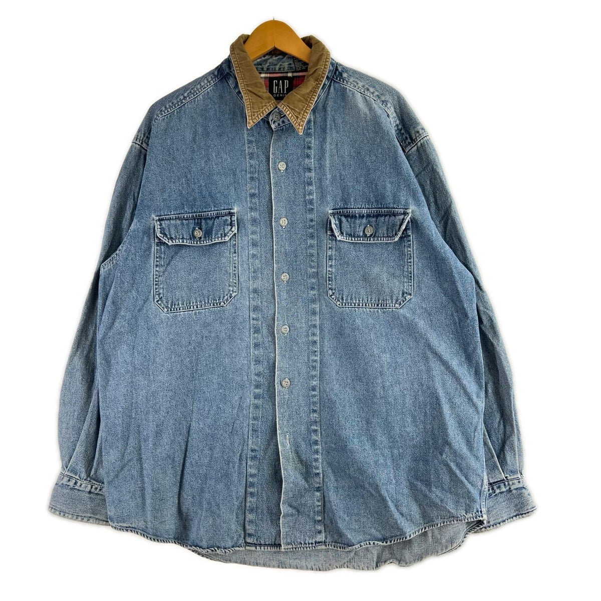 長袖シャツ OLD GAP DENIM L ブルー