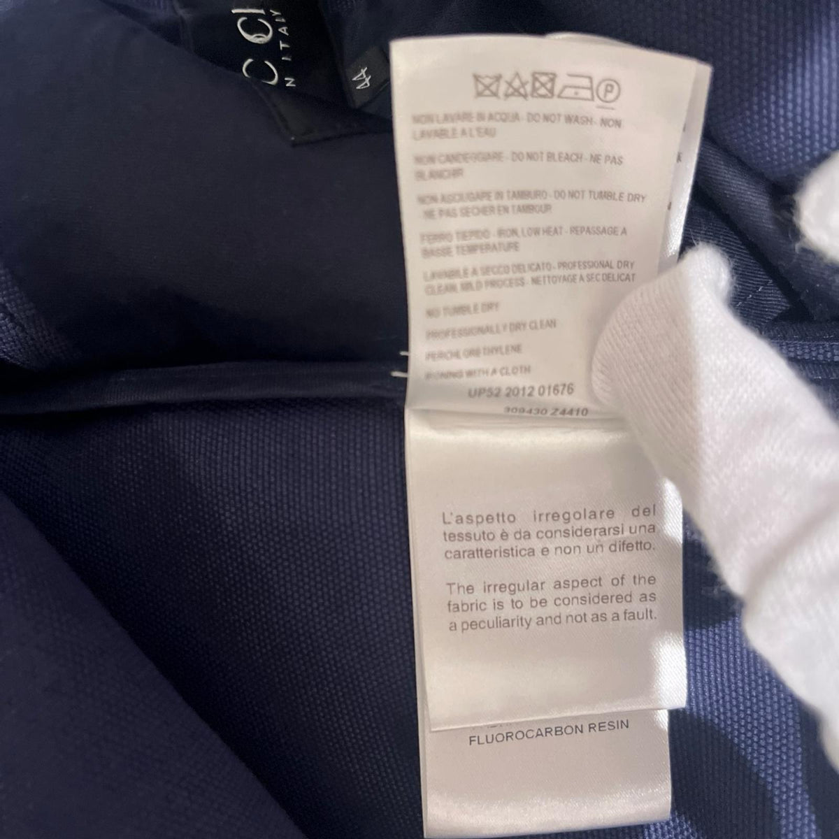 GUCCI 12AW Pコート 44 ブルー