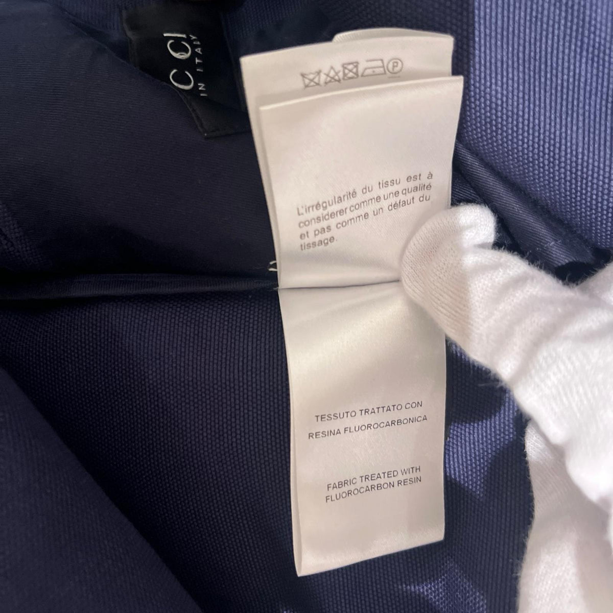 GUCCI 12AW Pコート 44 ブルー
