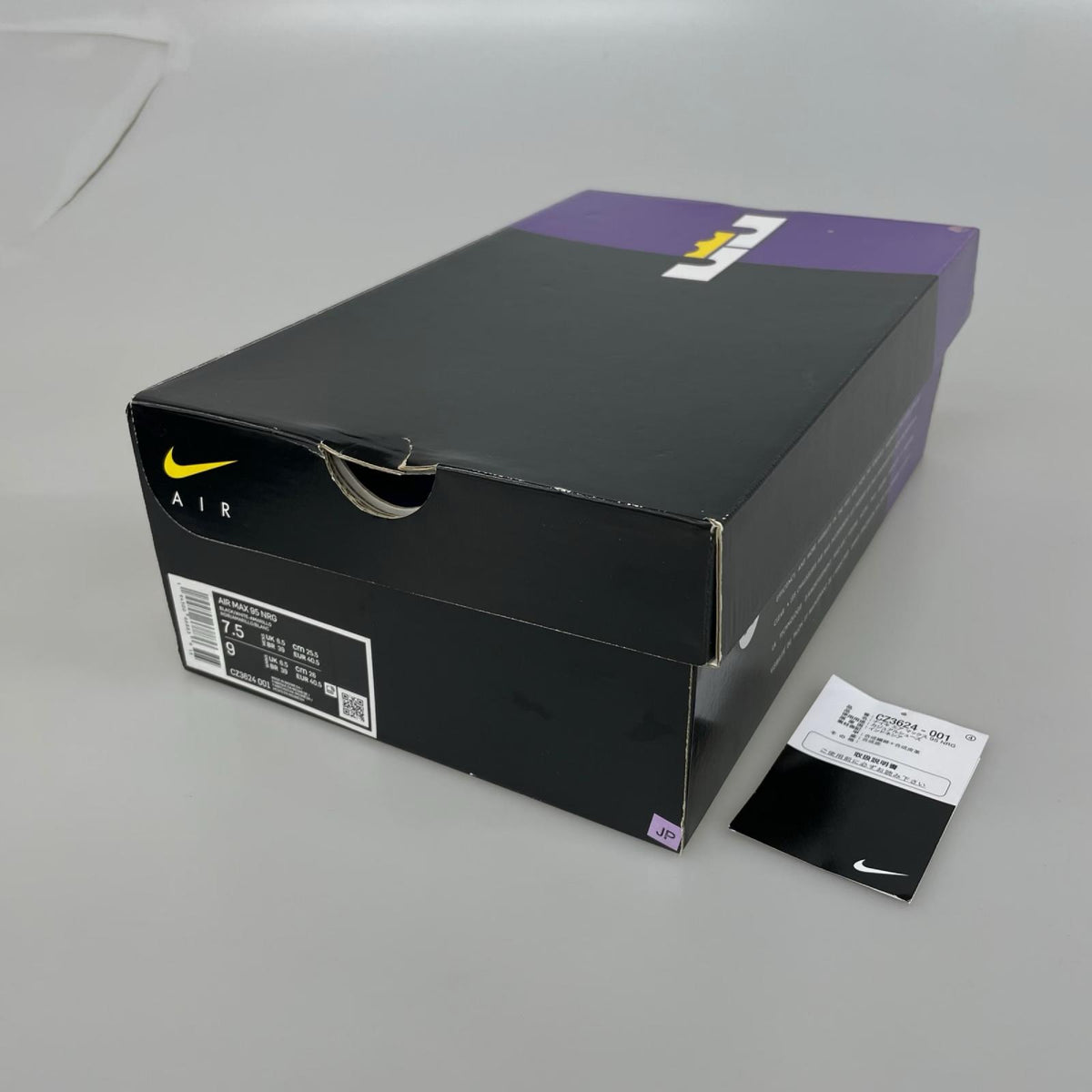 スニーカー エアマックス95 エナジー レブロン/レイカーズホームチーム/25.5㎝ 25.5cm (US7 1/2 UK7 EU41)