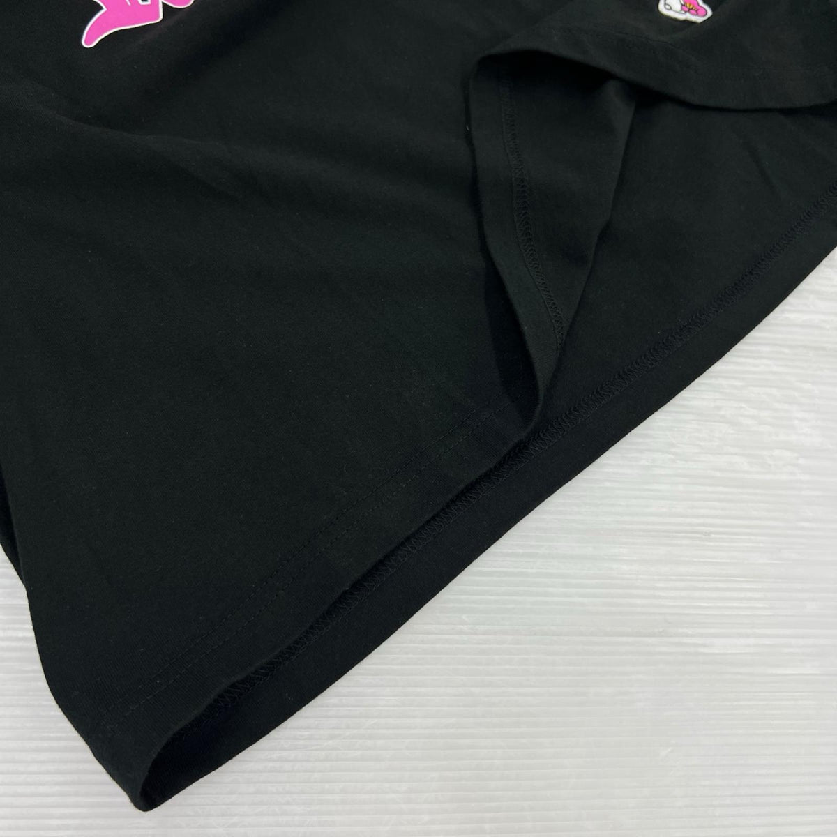 長袖Tシャツ ウサギ 黒 (L) L ブラック