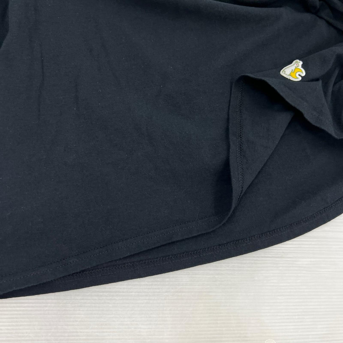 長袖Tシャツ ウサギ 黒 (L) L ブラック