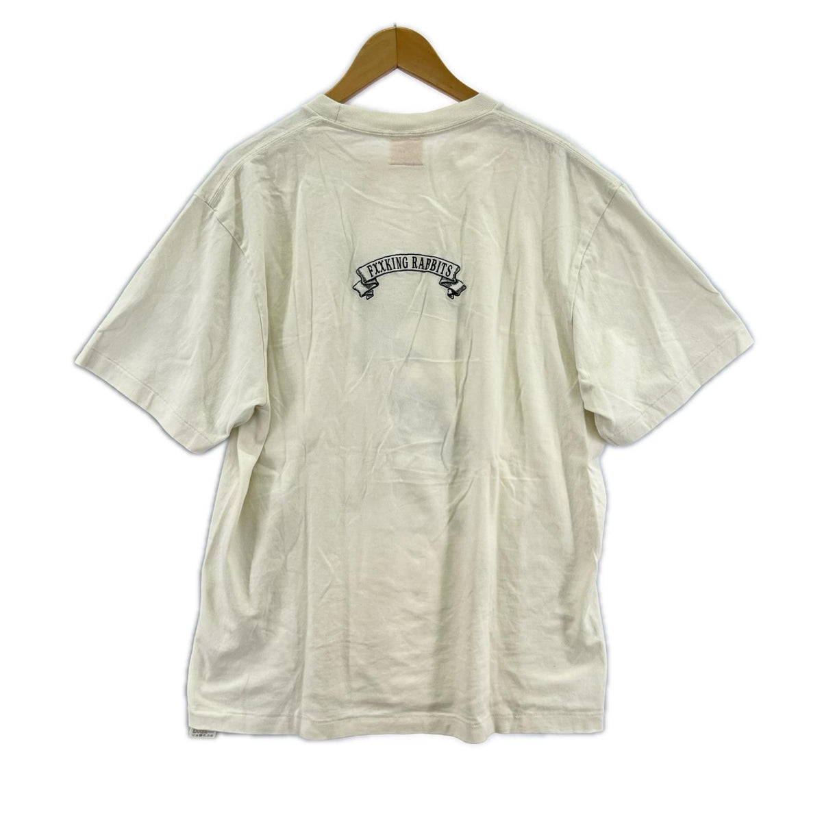 半袖Tシャツ ウサギ 白 (L) L ホワイト