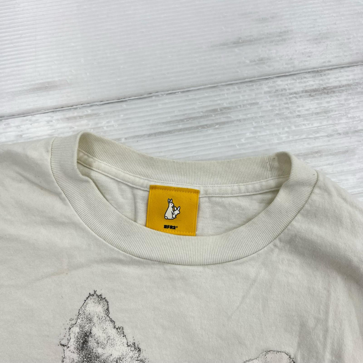 半袖Tシャツ ウサギ 白 (L) L ホワイト