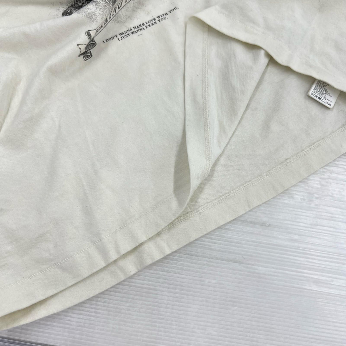 半袖Tシャツ ウサギ 白 (L) L ホワイト