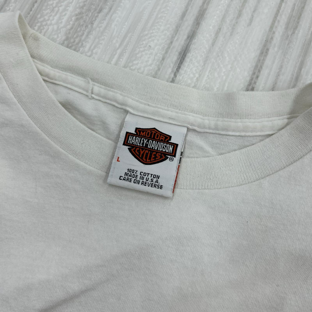 長袖Tシャツ 00s フレイムパターンL/S Tee 白 L L ホワイト