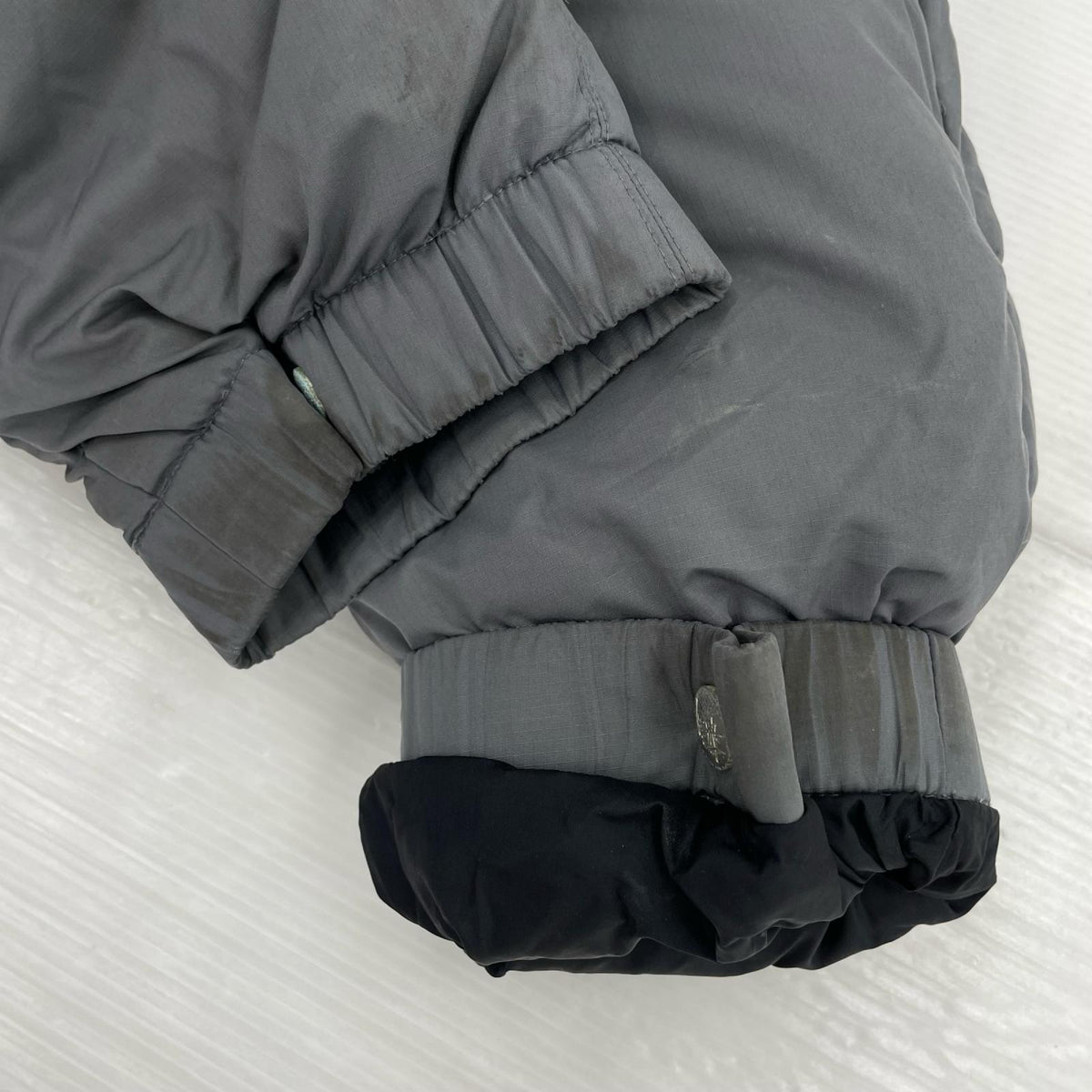 ダウンジャケット old stussy 白タグ 中綿ダウン M グレー