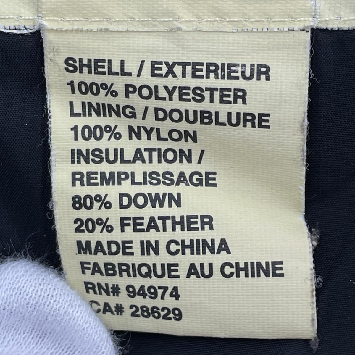 ダウンジャケット old stussy 白タグ 中綿ダウン M グレー